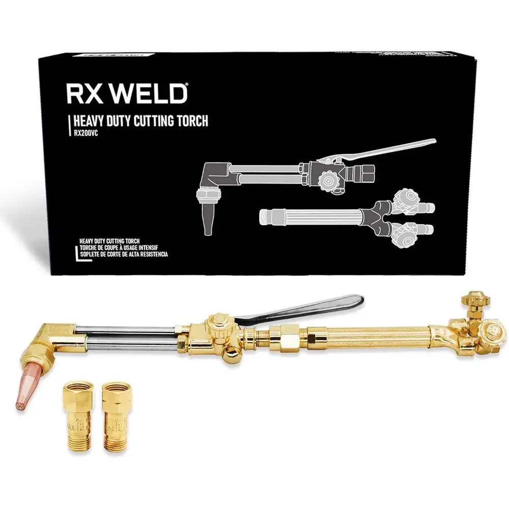 Heavy-Duty Oxy-Acetylene Torch Kit with CA 2460 Attachment, HD310C Handle & 1-1-101 Cutting Tip
Heavy-Duty Oxy-Acetylene Torch Kit with CA 2460 Attachment, HD310C Handle & 1-1-101 Cutting Tip
