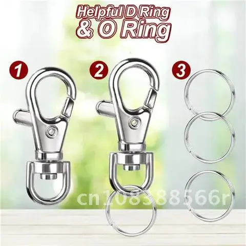 Premium 10Pcs Swivel Lanyard Snap Hook With Key Chain Rings Metal Lobster Claw Clasps For Finding Jewelry Crafting
Premium 10Pcs Swivel Lanyard Snap Hook With Key Chain Rings Metal Lobster Claw Clasps For Finding Jewelry Crafting