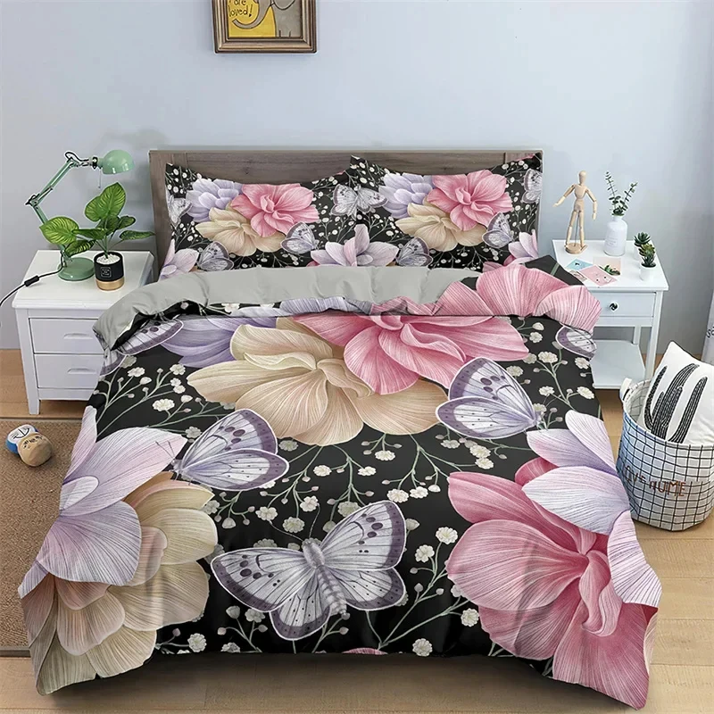 Floral Duvet Cover Flower Leaves King Bedding Set Spring Blossom Garden Comforter Cover Farmhouse Petals Botanical Quilt Cover
Floral Duvet Cover Flower Leaves King Bedding Set Spring Blossom Garden Comforter Cover Farmhouse Petals Botanical Quilt Cover