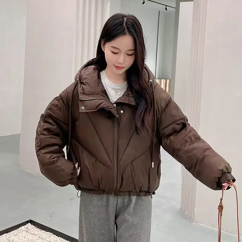 Winter Warn Casual Loose Women's Jacket Hooded Duck Down Coats 2025 New Parkas Solid Oversize Soft Cotton Puffer Jacket Outwear
Winter Warn Casual Loose Women's Jacket Hooded Duck Down Coats 2025 New Parkas Solid Oversize Soft Cotton Puffer Jacket Outwear