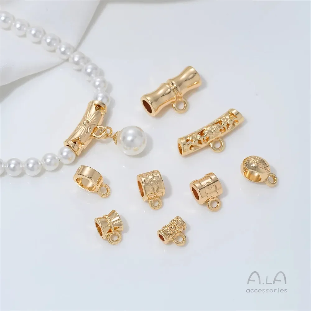 C45 14K Gold-plated Bracelet Hanging Beads Hollowed-out Curved Tubes Bamboo Joint Bucket Beads Diy Handmade Jewelry Accessories
C45 14K Gold-plated Bracelet Hanging Beads Hollowed-out Curved Tubes Bamboo Joint Bucket Beads Diy Handmade Jewelry Accessories