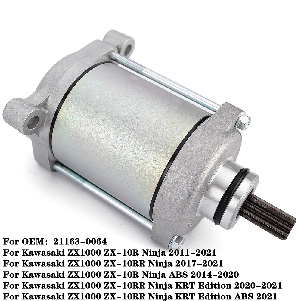 Motorcycle Starter Motor For Kawasaki ZX1000 ZX 10R ZX-10RR Ninja ZX-10R KRT Edition ZX10R ZX10RR 10R ZX10 RR ZX 1000 21163-0064
Motorcycle Starter Motor For Kawasaki ZX1000 ZX 10R ZX-10RR Ninja ZX-10R KRT Edition ZX10R ZX10RR 10R ZX10 RR ZX 1000 21163-0064