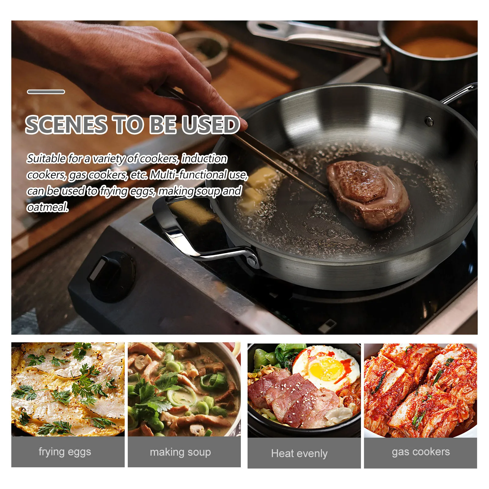 1Pcs Stainless Steel Soup Pot Double Handles Korean Ramen Seafood Cooking Multi-Functional Thickened Stock Pot Energy
1Pcs Stainless Steel Soup Pot Double Handles Korean Ramen Seafood Cooking Multi-Functional Thickened Stock Pot Energy