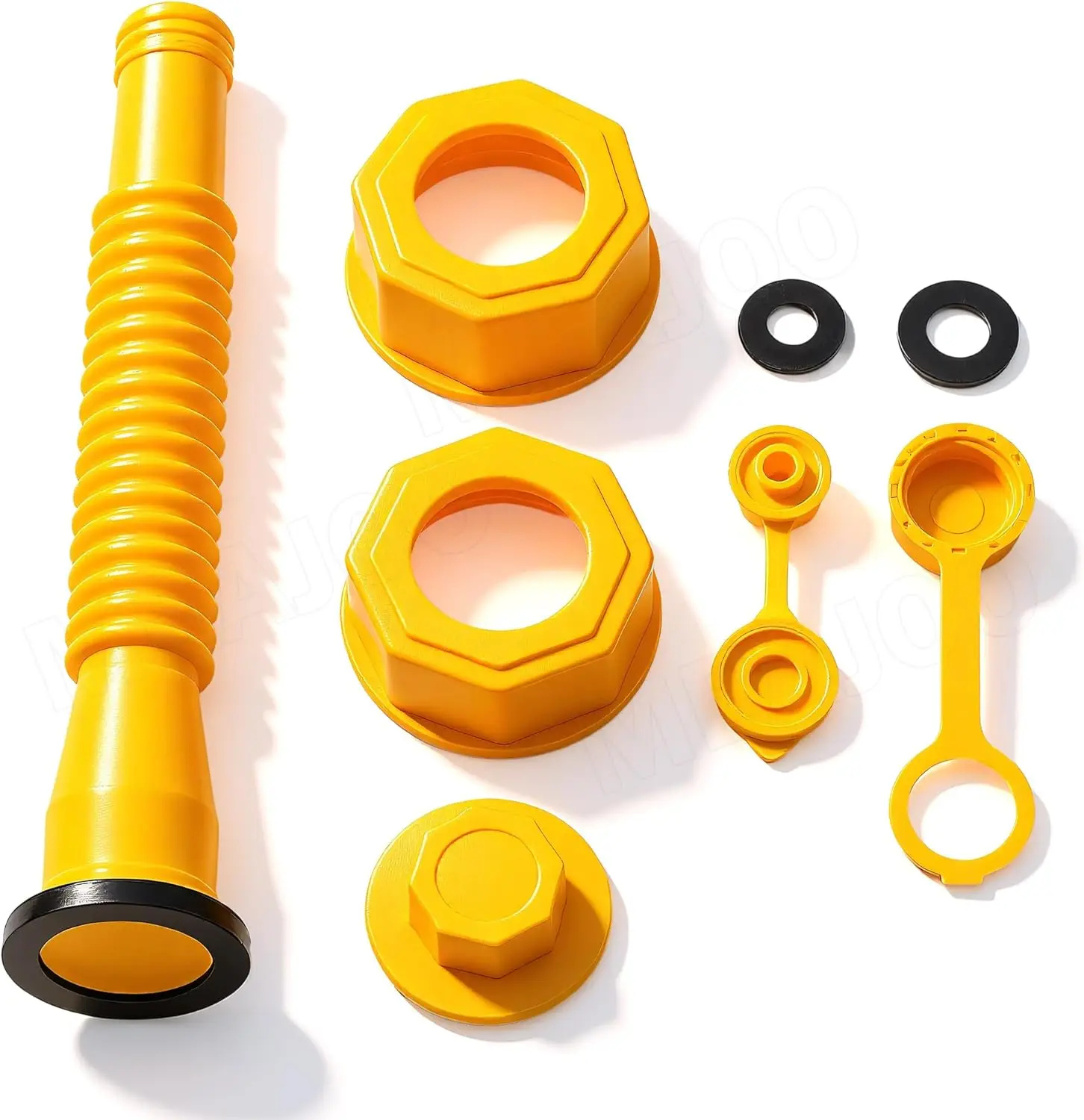 Gas Can Nozzle Kit for 1/2/5/10 Gallon Cans, Vent Caps, Base Caps, Rubber Pad & Spout Cover, Leak-Proof Design
Gas Can Nozzle Kit for 1/2/5/10 Gallon Cans, Vent Caps, Base Caps, Rubber Pad & Spout Cover, Leak-Proof Design