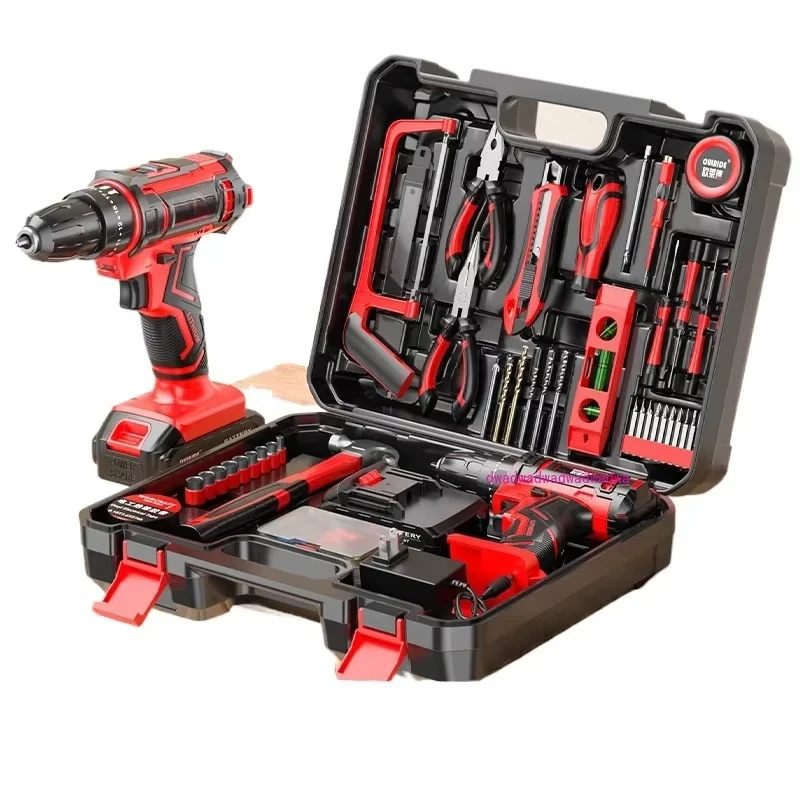 Drill Toolbox Tool Set Multifunctional Household Hardware Repair Tool Combination Electrical Woodworking Repair Set
Drill Toolbox Tool Set Multifunctional Household Hardware Repair Tool Combination Electrical Woodworking Repair Set