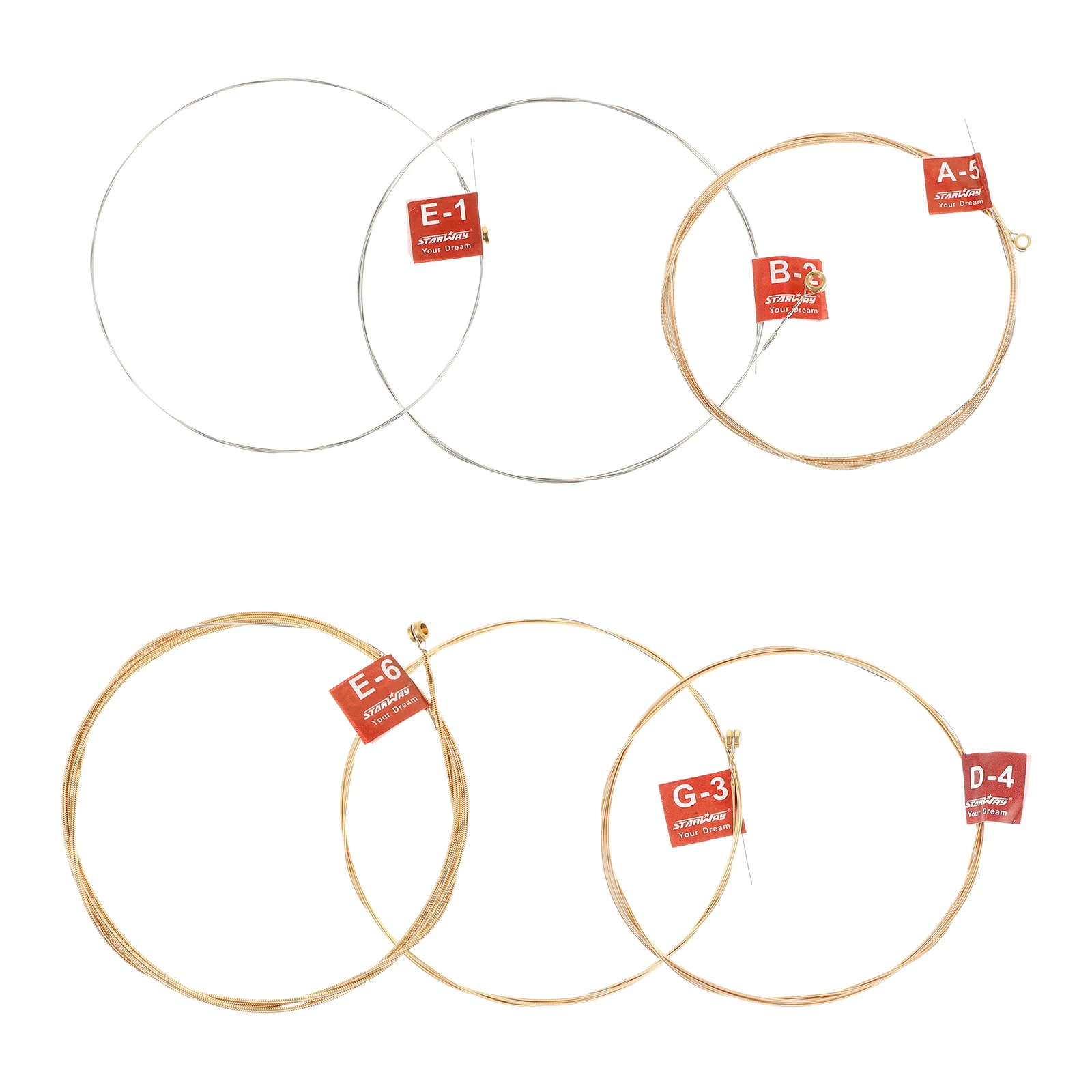 6Pcs Guitar Strings Easy Replace Folk Wooden Accessories Better Sound Resonance Practical for Guitar
6Pcs Guitar Strings Easy Replace Folk Wooden Accessories Better Sound Resonance Practical for Guitar