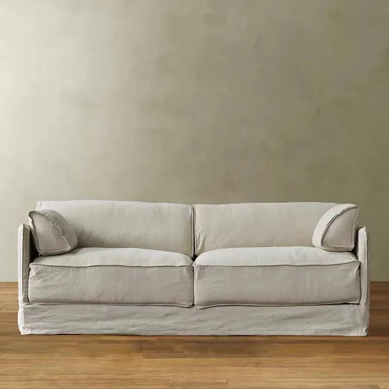 Nordic Belgium French retro linen fabric single double triple sofa removable and washable bed and breakfast furniture
Nordic Belgium French retro linen fabric single double triple sofa removable and washable bed and breakfast furniture