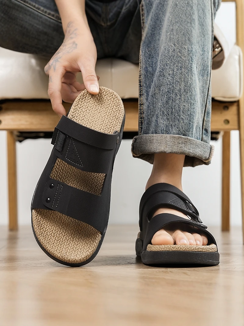 Birkenstyle Men's Summer Outdoor Slippers Anti-slip Breathable Thick Bottom Woven Driving Casual Beach Sandals
Birkenstyle Men's Summer Outdoor Slippers Anti-slip Breathable Thick Bottom Woven Driving Casual Beach Sandals