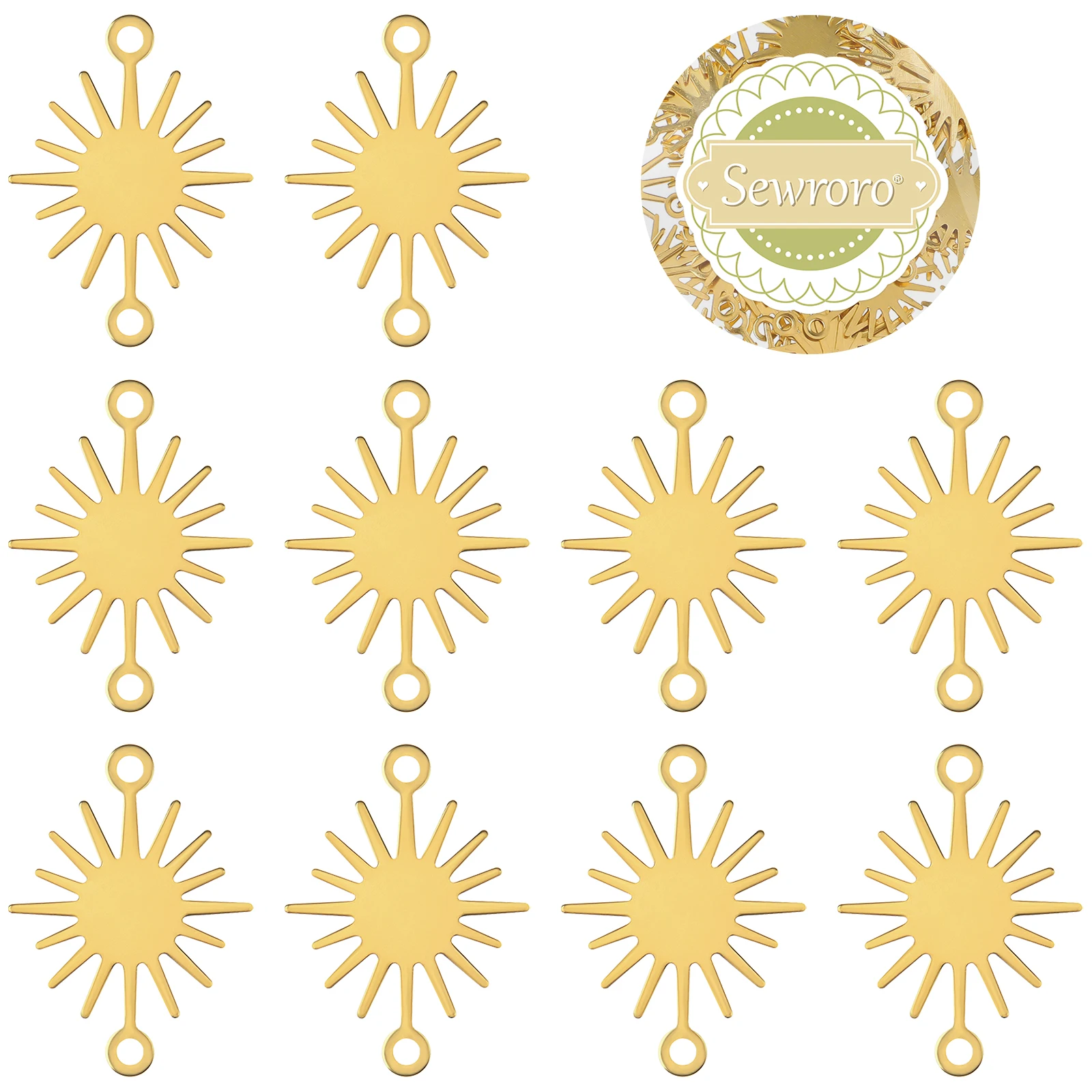 50pcs Sun Flower Pendant 13mmx18mm Jewelry Making Charms Vintage Alloy Connectors DIY Earring Necklace Accessories
50pcs Sun Flower Pendant 13mmx18mm Jewelry Making Charms Vintage Alloy Connectors DIY Earring Necklace Accessories