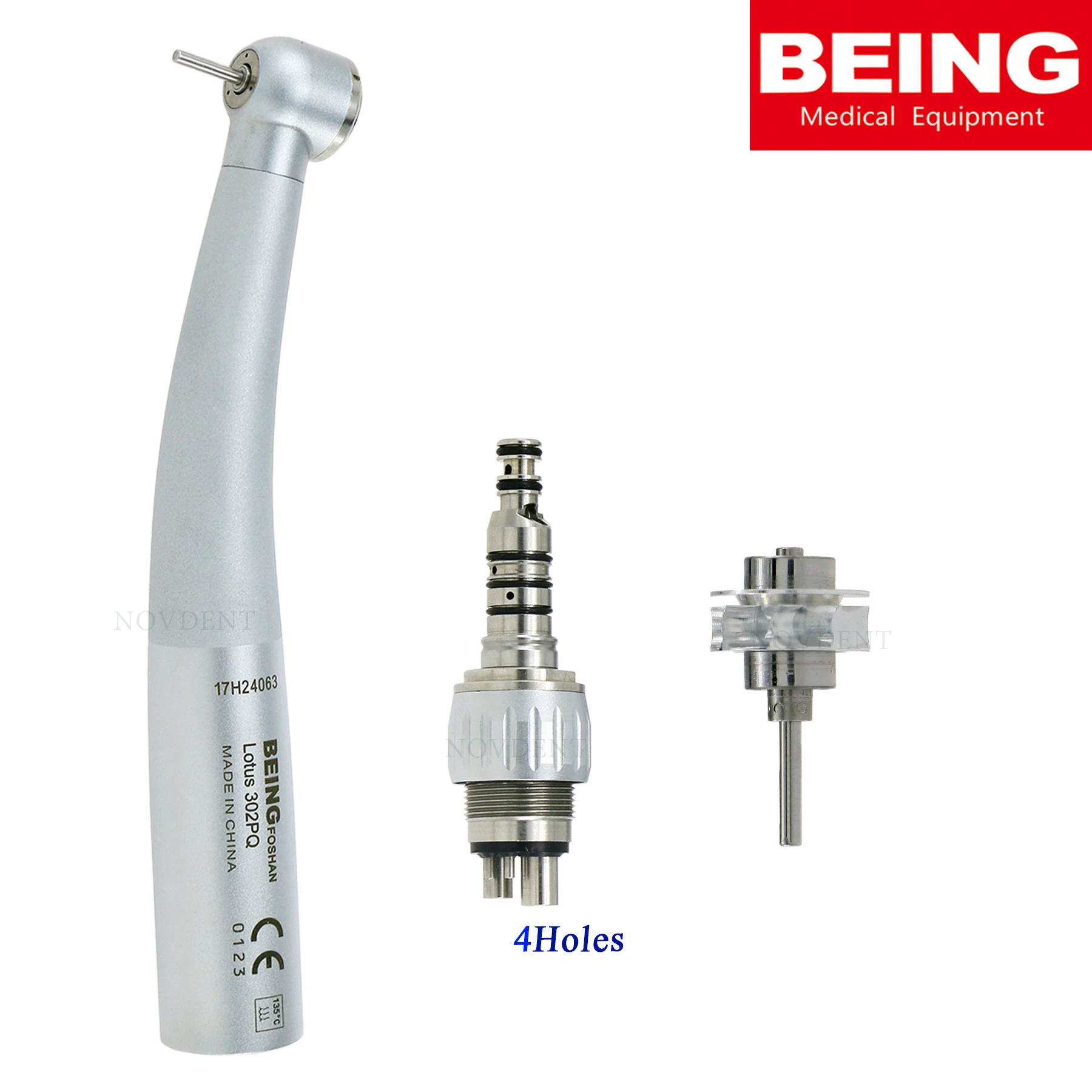 Being Dental Air Turbine Handpiece 302PQ-K High Speed Push Button Fit Kavo Multlflex Coupler M4 4Holes
Being Dental Air Turbine Handpiece 302PQ-K High Speed Push Button Fit Kavo Multlflex Coupler M4 4Holes