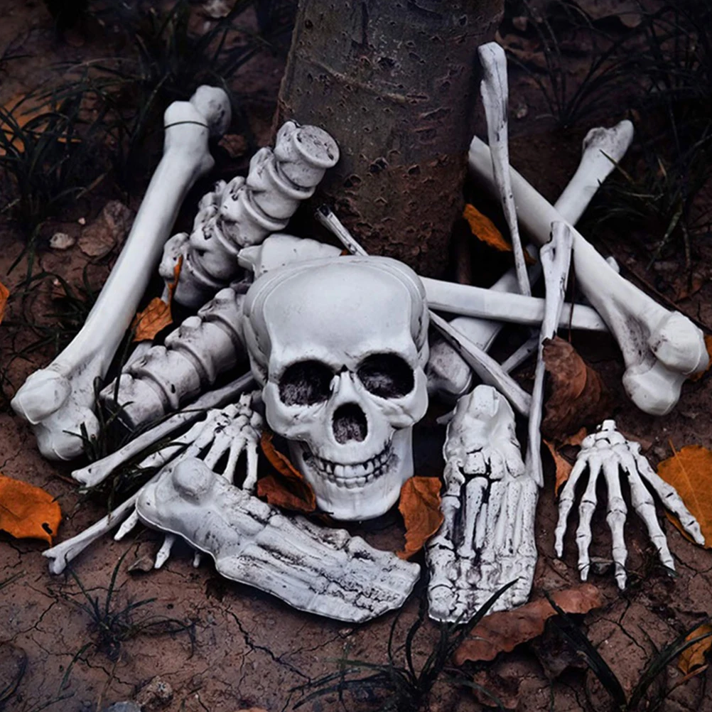 1pcs White Simulation Set Bone Decorations for Halloween Party Haunted House Graveyard Scene Display Props Plastic
1pcs White Simulation Set Bone Decorations for Halloween Party Haunted House Graveyard Scene Display Props Plastic