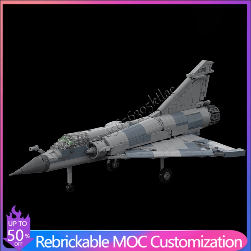 832 детали, серия «Война», трансформируемый военный самолет Mirage-2000, модель MOC, конструктор, игрушка-головоломка для сборки своими руками, подарок для детей на праздник
832 детали, серия «Война», трансформируемый военный самолет Mirage-2000, модель MOC, конструктор, игрушка-головоломка для сборки своими руками, подарок для детей на праздник