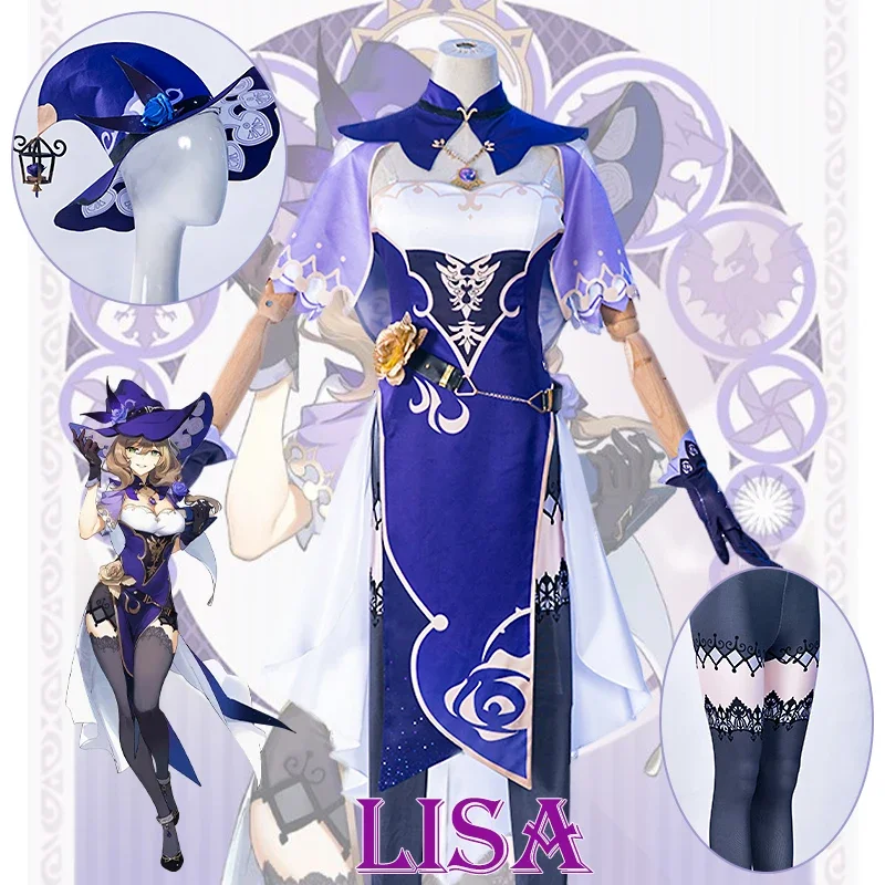 Genshin Impact Lisa Cosplay Costume Uniform Wig Anime Chinese Style Halloween Costumes for Women Game
Genshin Impact Lisa Cosplay Costume Uniform Wig Anime Chinese Style Halloween Costumes for Women Game