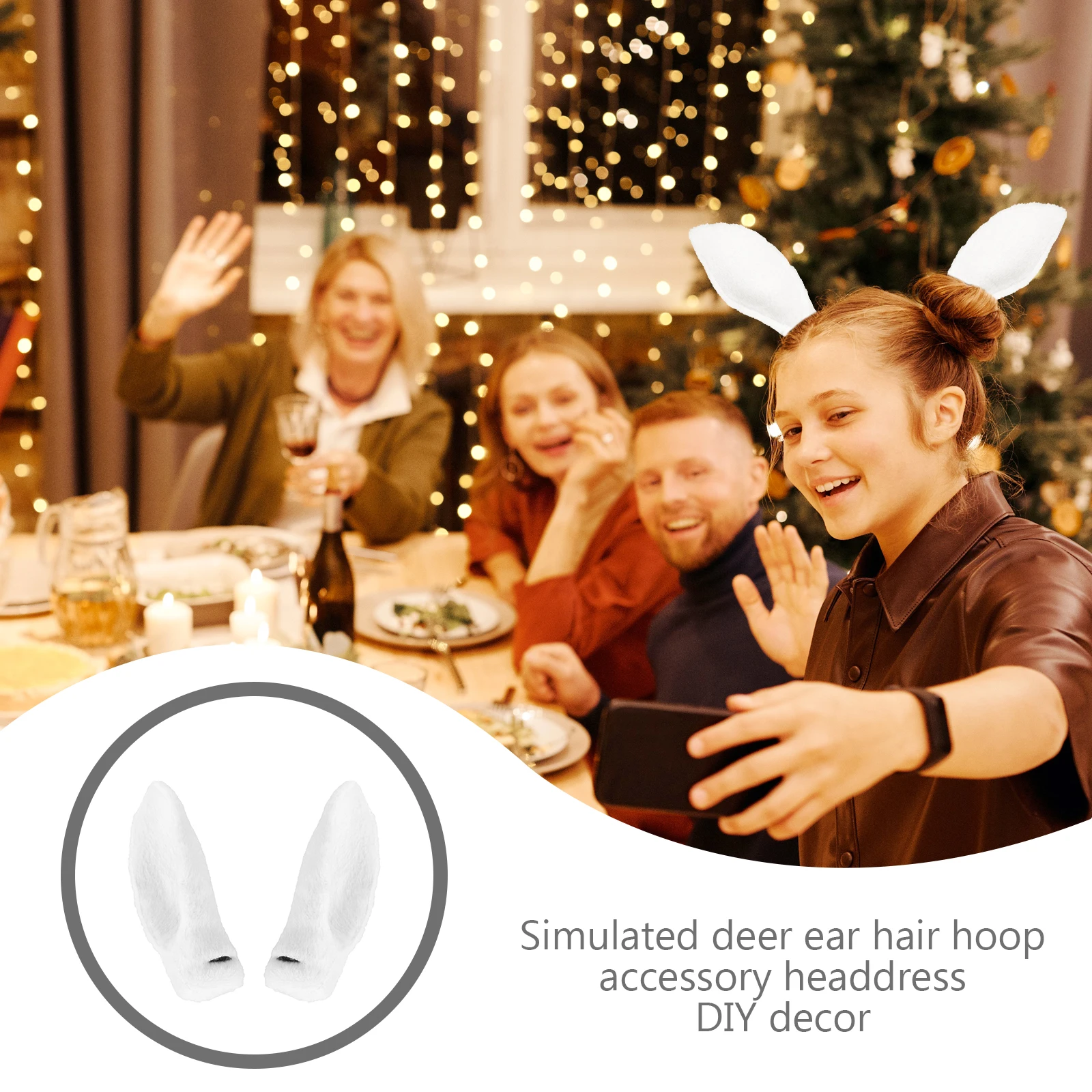 Deer Ear Headdress Fake Faux Hair Accessories Ears Headband Animal Party Storage Bag Child
Deer Ear Headdress Fake Faux Hair Accessories Ears Headband Animal Party Storage Bag Child