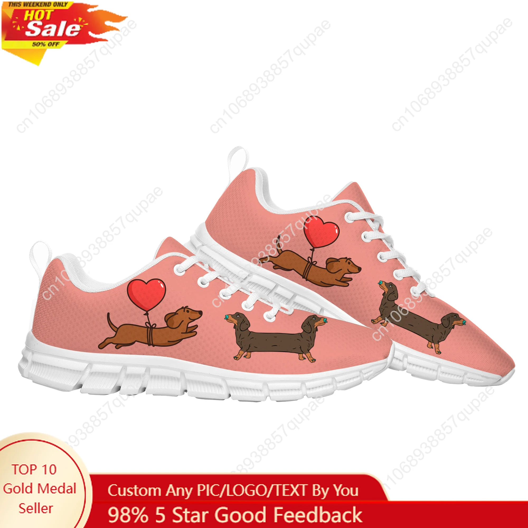 Cute Cartoon Sausage Dog Sports Shoes Mens Womens Teenager Sneakers Lightweight Casual Hiking Sneaker Custom Built Shoes
Cute Cartoon Sausage Dog Sports Shoes Mens Womens Teenager Sneakers Lightweight Casual Hiking Sneaker Custom Built Shoes