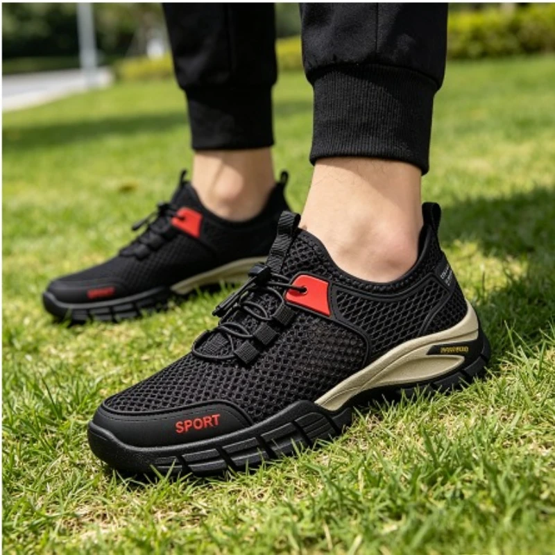 Men's Breathable Sports Shoes Summer New Style Korean Fashion Outdoor Soft Bottom Mesh Upper Comfortable Tennis Shoes
Men's Breathable Sports Shoes Summer New Style Korean Fashion Outdoor Soft Bottom Mesh Upper Comfortable Tennis Shoes