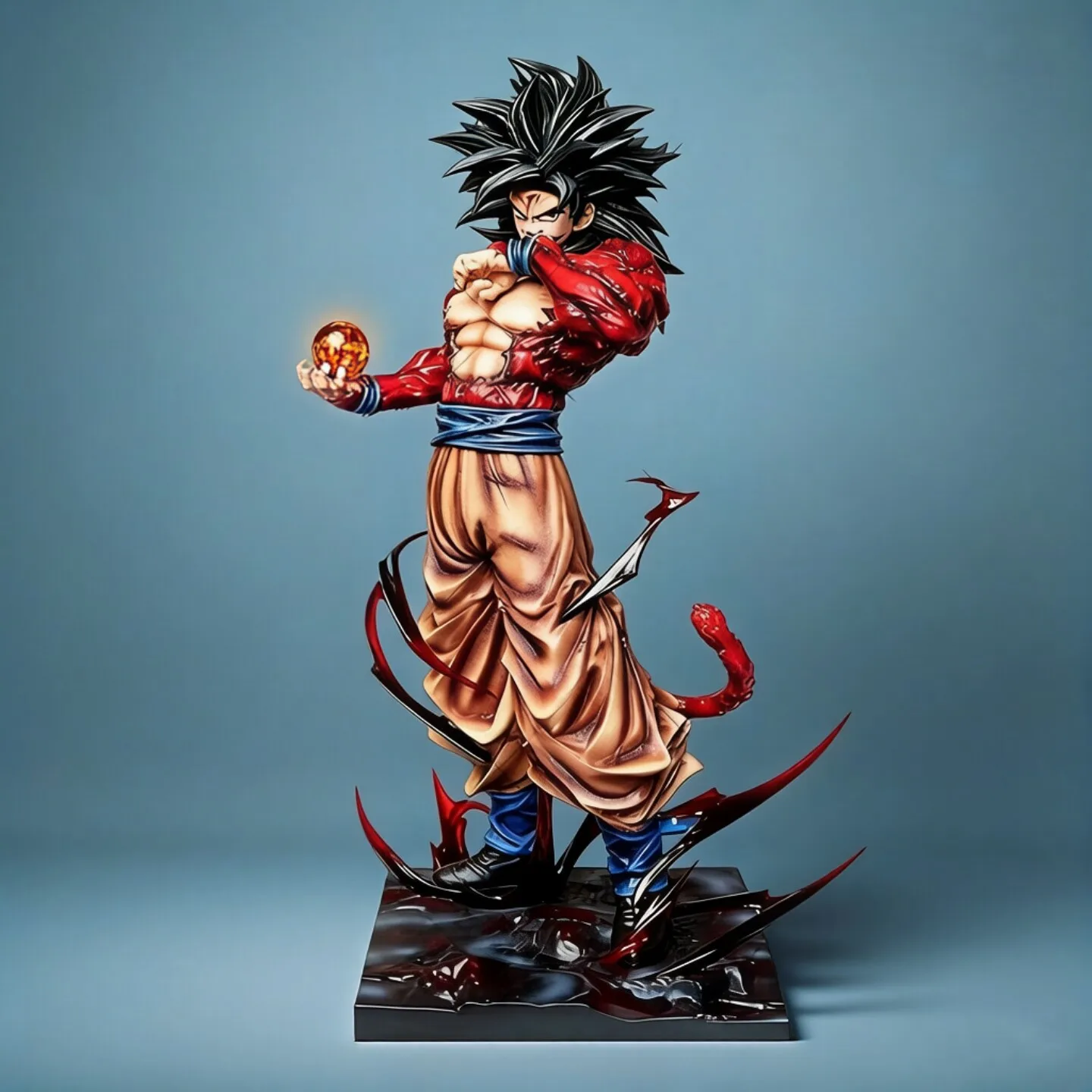 New Lk Dragon Ball Super Saiyan 4 Goku Interchangeable Hands Gk Statue Pvc Model Desktop Ornament For Anime Collectors
New Lk Dragon Ball Super Saiyan 4 Goku Interchangeable Hands Gk Statue Pvc Model Desktop Ornament For Anime Collectors