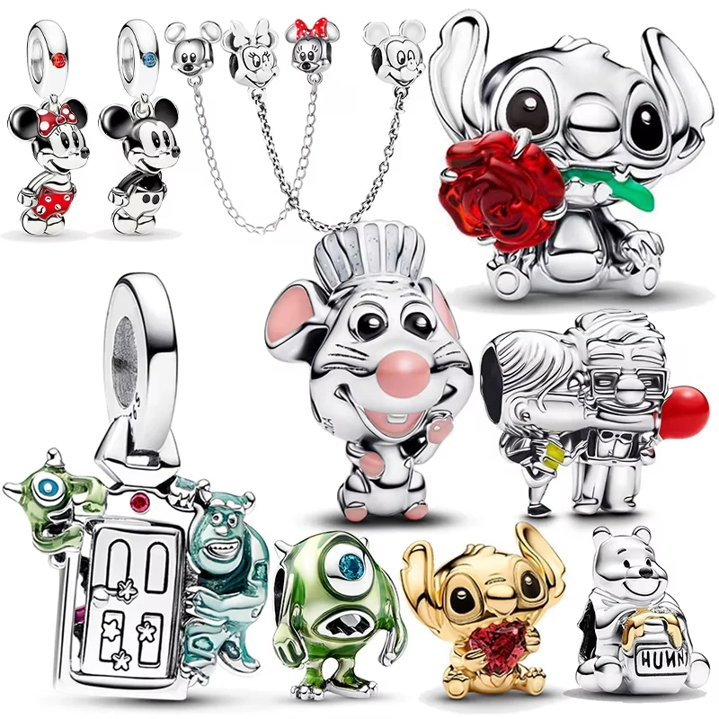 DisneyS Mickey and Minnie Travel Cars Security Chain Charms Beads Backpack Panda Original Womens 925 Bracelet Pendant DIY Gifts
DisneyS Mickey and Minnie Travel Cars Security Chain Charms Beads Backpack Panda Original Womens 925 Bracelet Pendant DIY Gifts