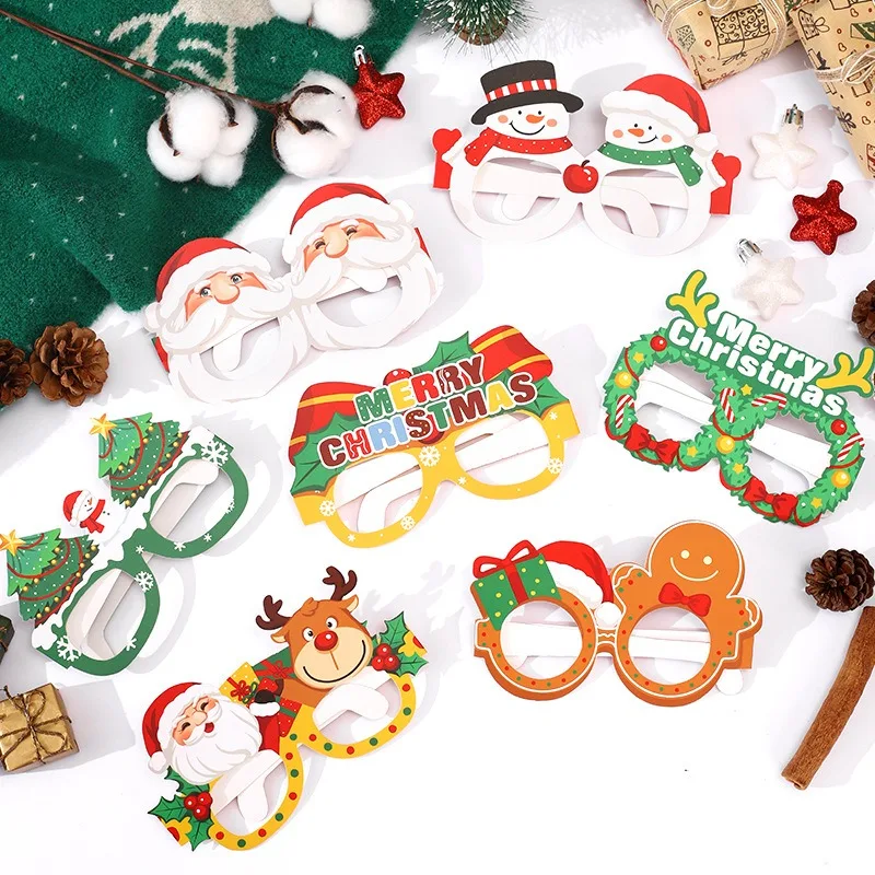 12pcs Christmas Paper Funny Photo Props Glasses Snowflake Reindeer Decor for Home Xmas Gifts New Year 2026 Santa Claus Navidad
12pcs Christmas Paper Funny Photo Props Glasses Snowflake Reindeer Decor for Home Xmas Gifts New Year 2026 Santa Claus Navidad