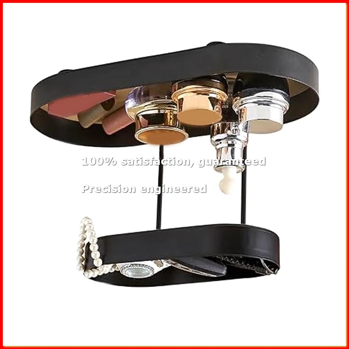 Leather Iron Black Perfume Tray-Perfume Stand Organizer for Dresser,Double Black Cosmetic Perfume Storage Rack-A79M
Leather Iron Black Perfume Tray-Perfume Stand Organizer for Dresser,Double Black Cosmetic Perfume Storage Rack-A79M