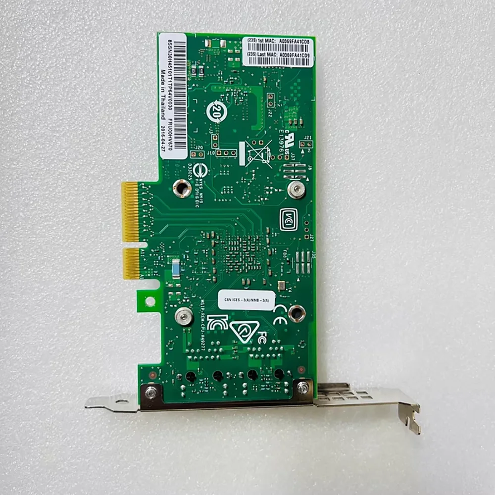 00HV670 X550-T2 10G двухпортовая сетевая карта Gigabit, электрический порт
00HV670 X550-T2 10G двухпортовая сетевая карта Gigabit, электрический порт