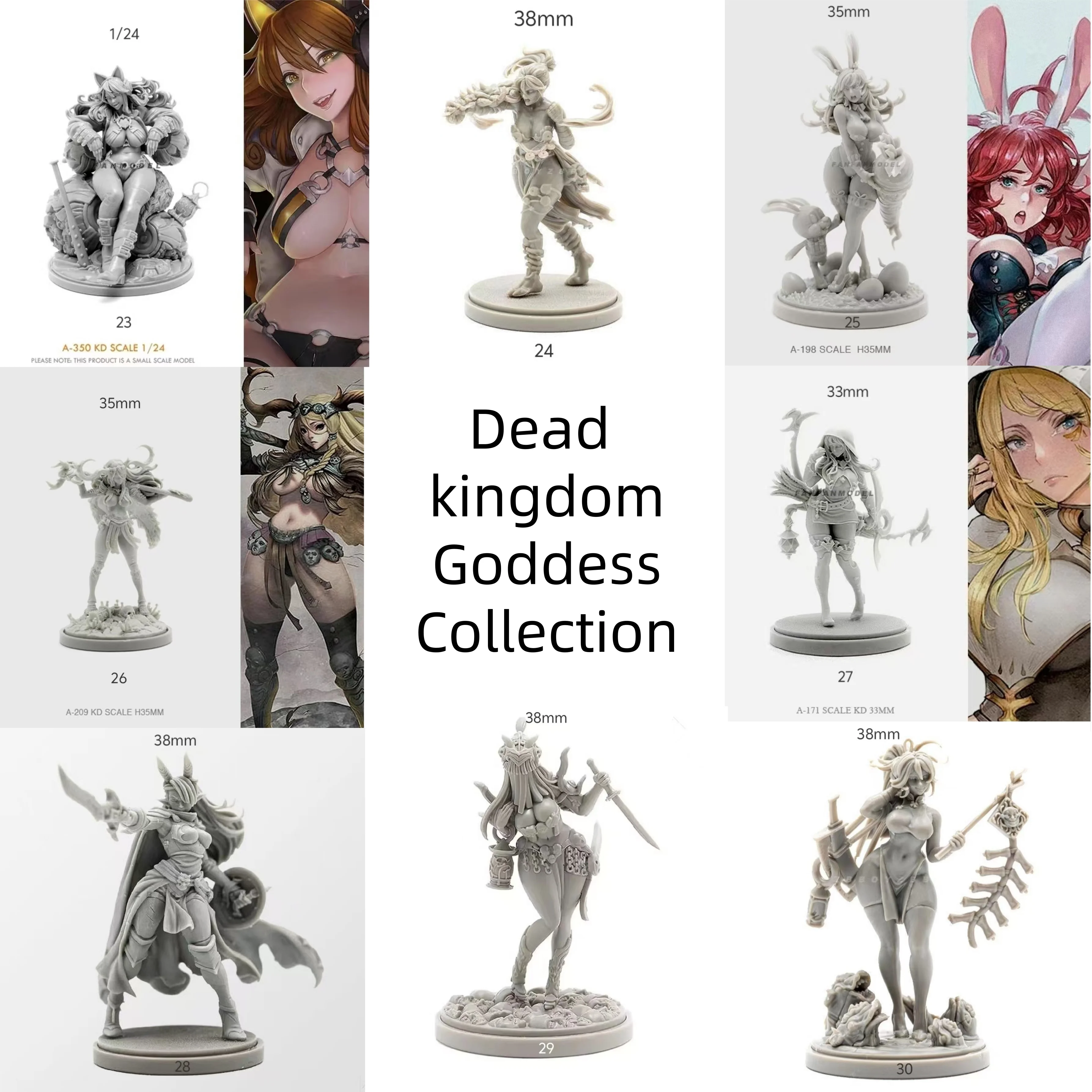 Фигурка модели из смолы 1/35, коллекция богини мертвого королевства, комплект в разобранном и неокрашенном виде
Фигурка модели из смолы 1/35, коллекция богини мертвого королевства, комплект в разобранном и неокрашенном виде