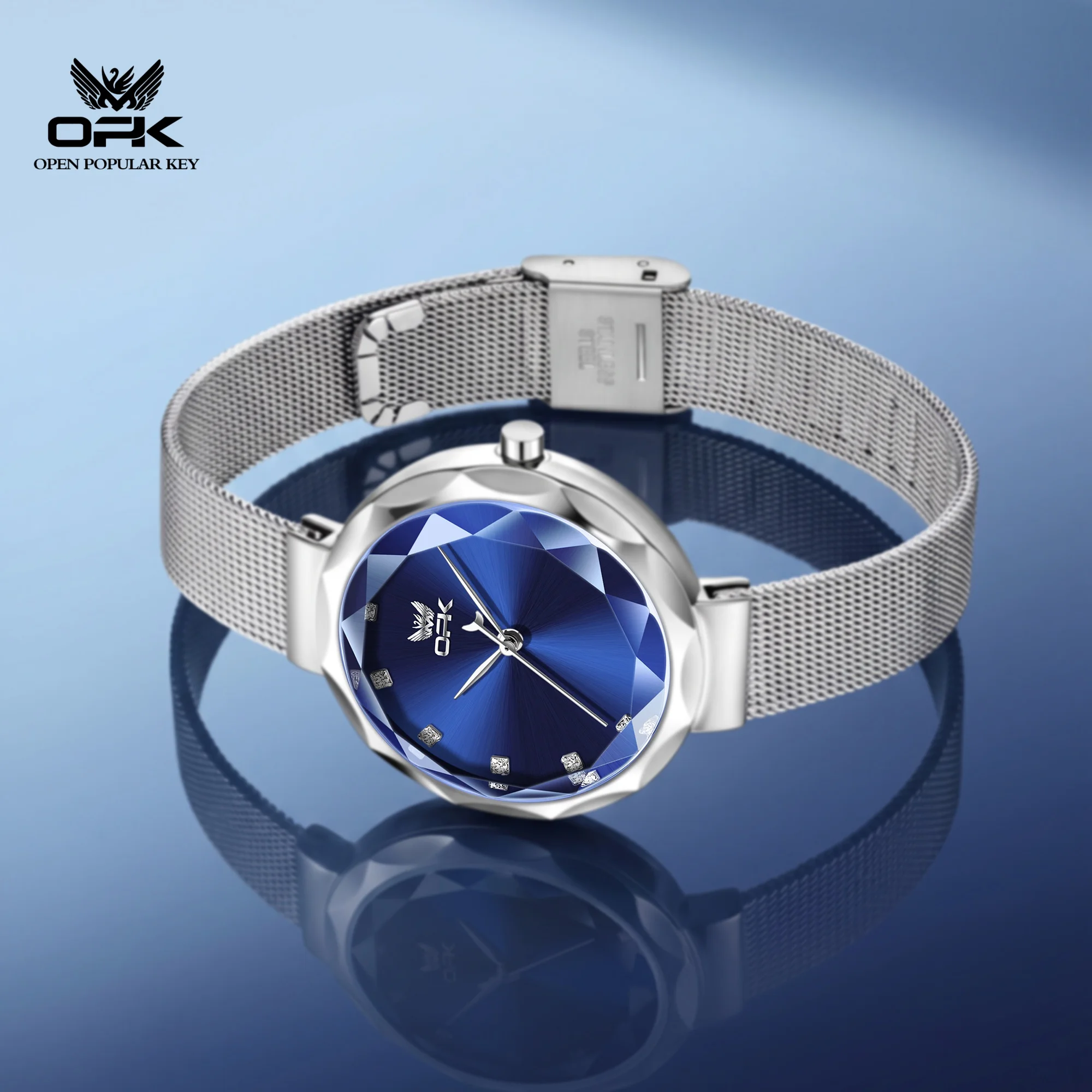 OPK 6098 Original Quartz Movement Watch Women Modern Elegance Small Sunray Dial Mesh Belt Diamond Case 30m Waterproof Watch
OPK 6098 Original Quartz Movement Watch Women Modern Elegance Small Sunray Dial Mesh Belt Diamond Case 30m Waterproof Watch