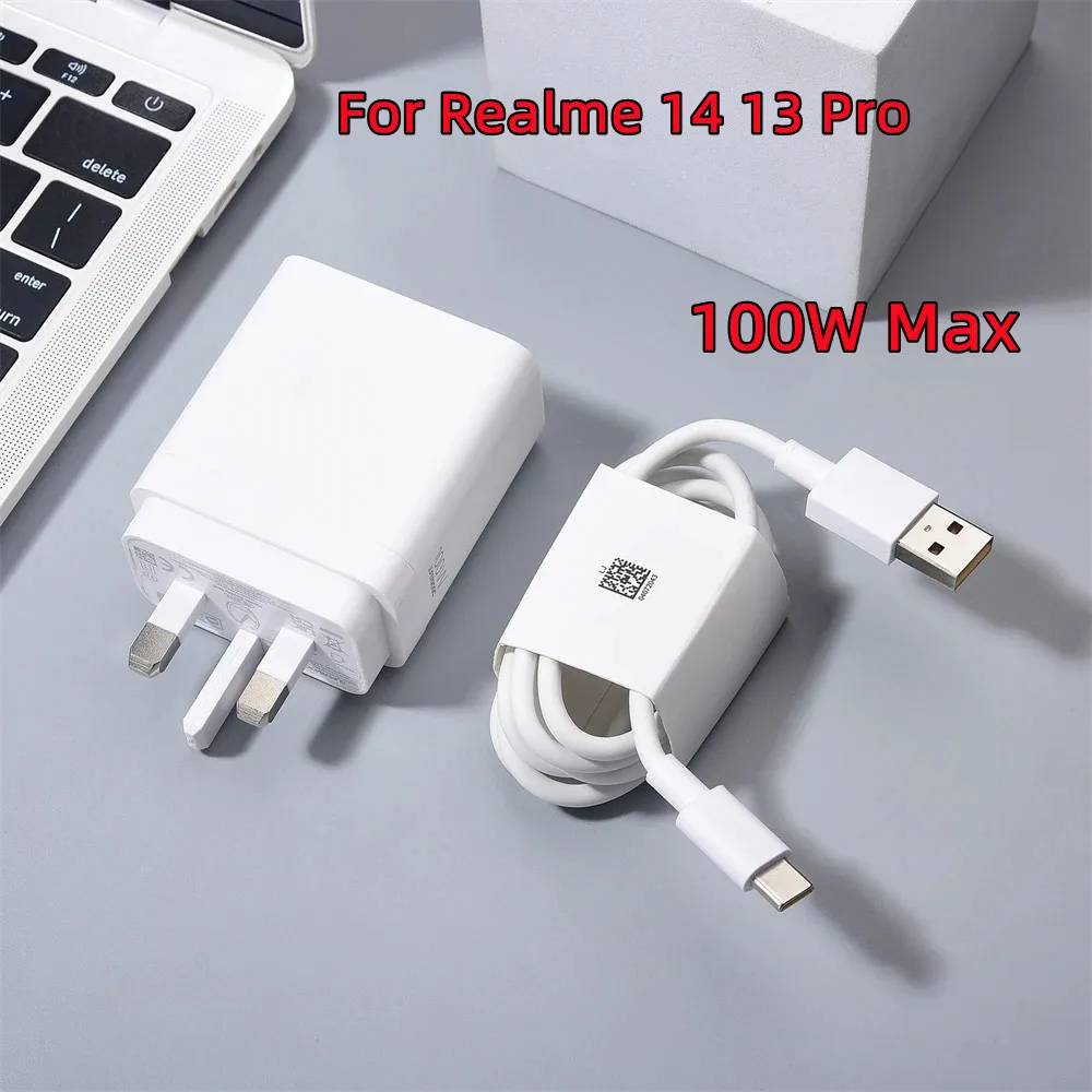 Realme 14 13 Pro+ Charger 100W Supervooc UK Power Adapter Super Fast Type C Cable For Neo 7 GT 8 7 6 5 Pro OnePlus 15 13 11 Pro
Realme 14 13 Pro+ Charger 100W Supervooc UK Power Adapter Super Fast Type C Cable For Neo 7 GT 8 7 6 5 Pro OnePlus 15 13 11 Pro