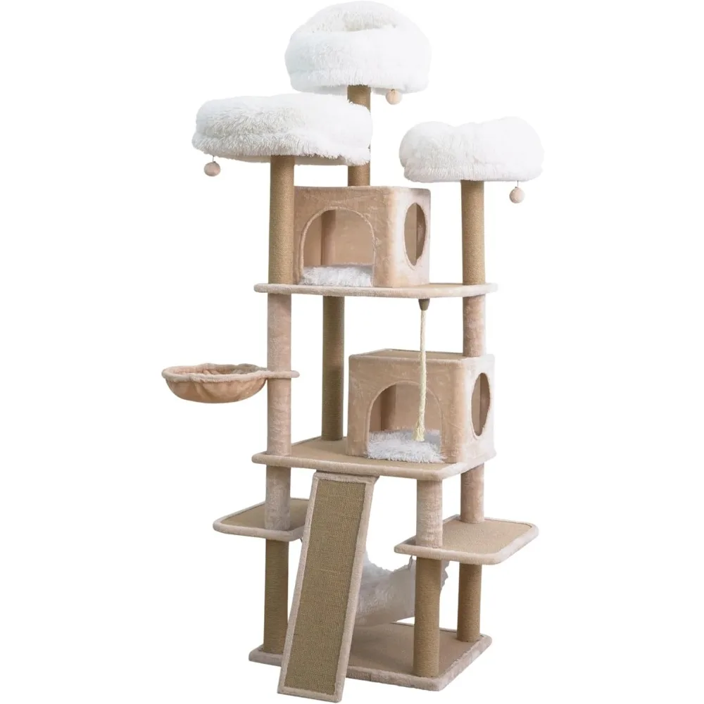 Friendship Cat PetPals 7-Level Modern Tree with Plush Perches, Hammocks, Faux-Fur Beds, Recycled Paper Rope Scratching Posts,
Friendship Cat PetPals 7-Level Modern Tree with Plush Perches, Hammocks, Faux-Fur Beds, Recycled Paper Rope Scratching Posts,