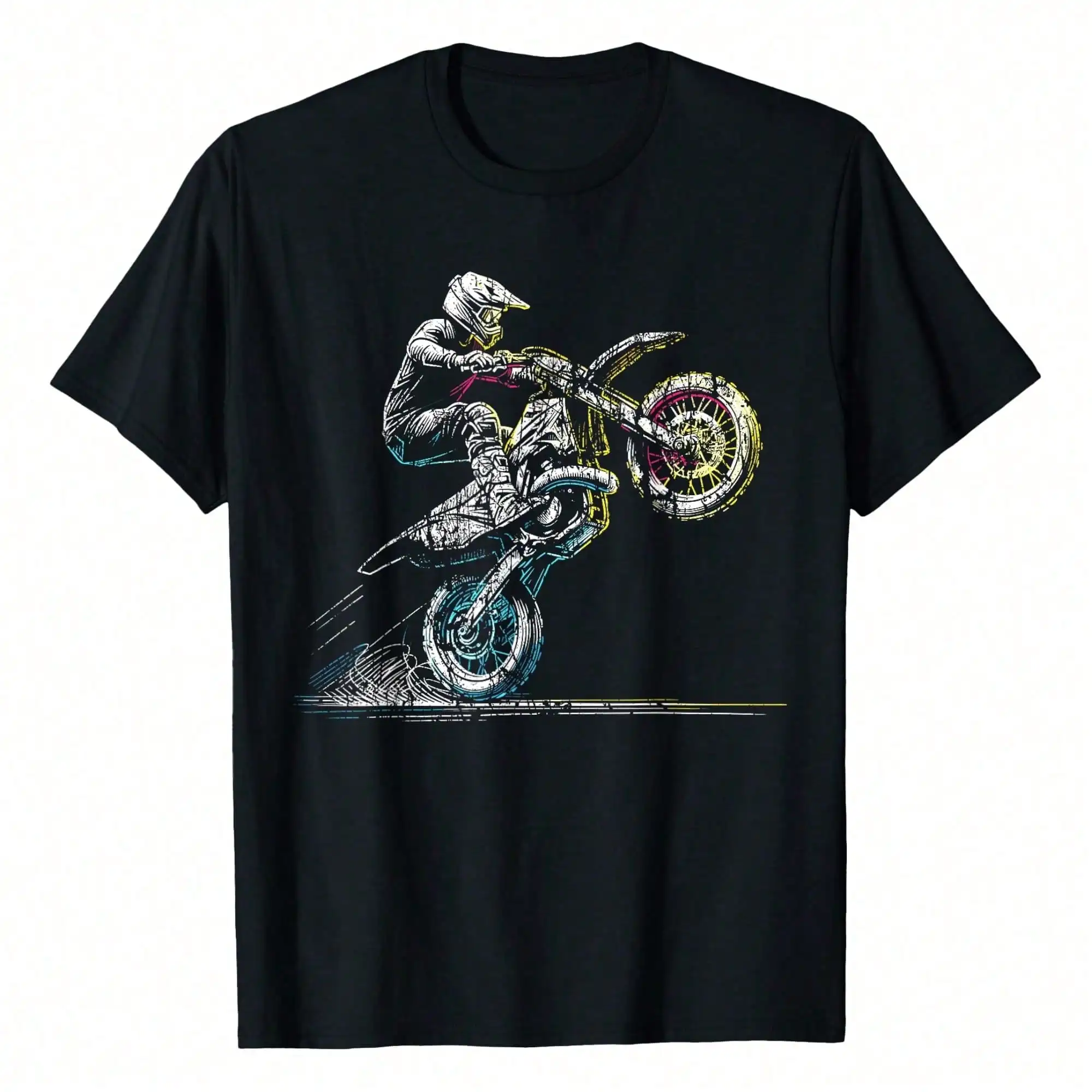 Bike Rider Retro Motorcycle Motocross T-Shirt Women's 100% Cotton Casual T-Shirt, Soft And Breathable Fabric, Relaxed Fit Short
Bike Rider Retro Motorcycle Motocross T-Shirt Women's 100% Cotton Casual T-Shirt, Soft And Breathable Fabric, Relaxed Fit Short