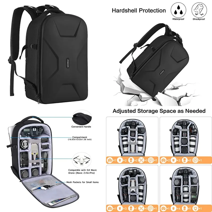 Camera Backpack, DSLR/SLR/Mirrorless Photography Camera Bag 15-16 inch Waterproof Hardshell Case with Tripod HolderandLaptop Co
Camera Backpack, DSLR/SLR/Mirrorless Photography Camera Bag 15-16 inch Waterproof Hardshell Case with Tripod HolderandLaptop Co