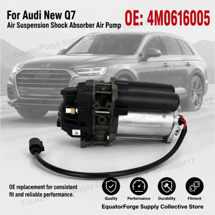 Direct Fit High Stability Durable OE Replacement Air Suspension Shock Absorber Air Pump for Audi New Q7 - OE 4M0616005
Direct Fit High Stability Durable OE Replacement Air Suspension Shock Absorber Air Pump for Audi New Q7 - OE 4M0616005