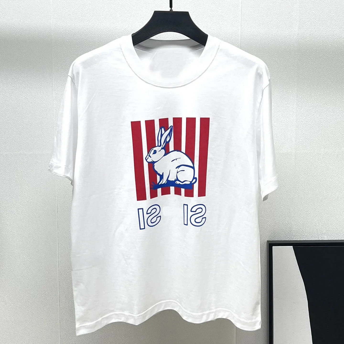 Europe 2025 New Rabbit Print Letter Short-sleeved Women's T-shirt Star Fashionable Bottoming Men's Tops Trendy
Europe 2025 New Rabbit Print Letter Short-sleeved Women's T-shirt Star Fashionable Bottoming Men's Tops Trendy
