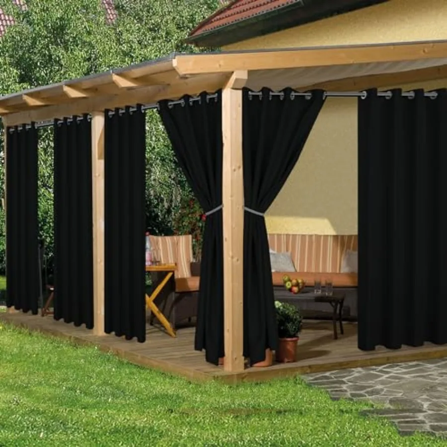 Outdoor Curtains for Patio Waterproof, 6 Panels - 54x84 Inch - Weatherproof Privacy Outsides Curtains for Cabana Porch Pergola,
Outdoor Curtains for Patio Waterproof, 6 Panels - 54x84 Inch - Weatherproof Privacy Outsides Curtains for Cabana Porch Pergola,