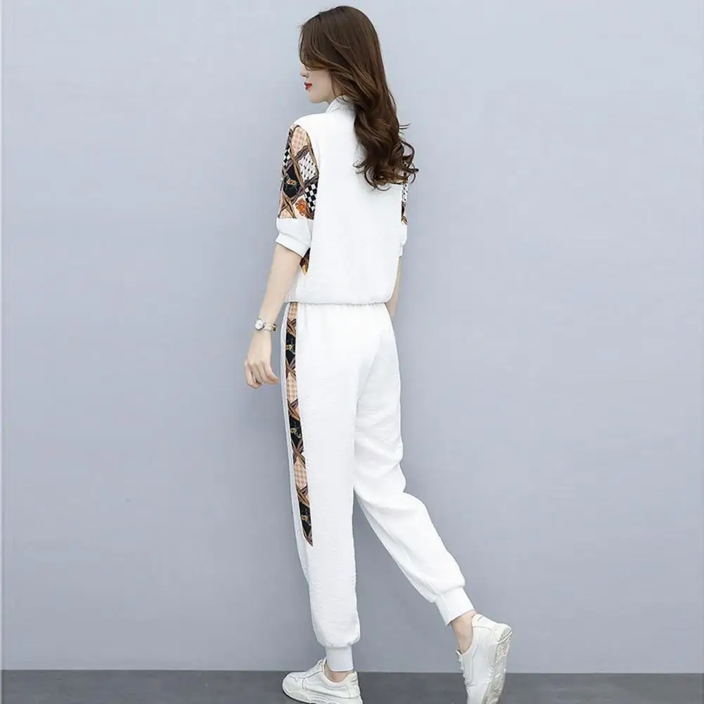 Women Sports Suit Casual Pants Suit Stylish Women's Tracksuit Set Printed Sweatshirt Pants with Drawstring Plus Size Long Sleeve
Women Sports Suit Casual Pants Suit Stylish Women's Tracksuit Set Printed Sweatshirt Pants with Drawstring Plus Size Long Sleeve