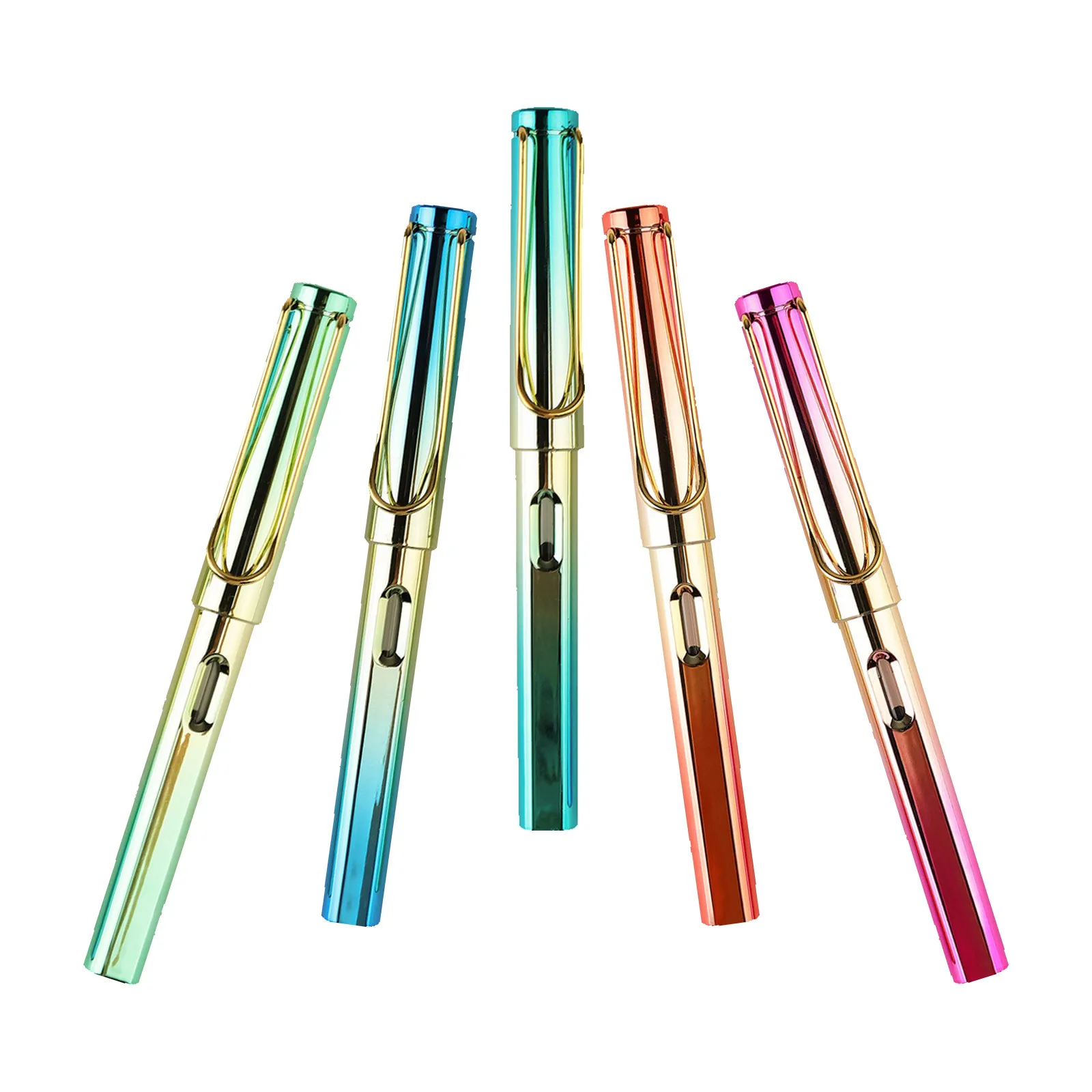5Pcs Fountain Pen Metal Colored Refillable Ink Supplement Students Practice Calligraphy Writing Smooth Useful Pen
5Pcs Fountain Pen Metal Colored Refillable Ink Supplement Students Practice Calligraphy Writing Smooth Useful Pen