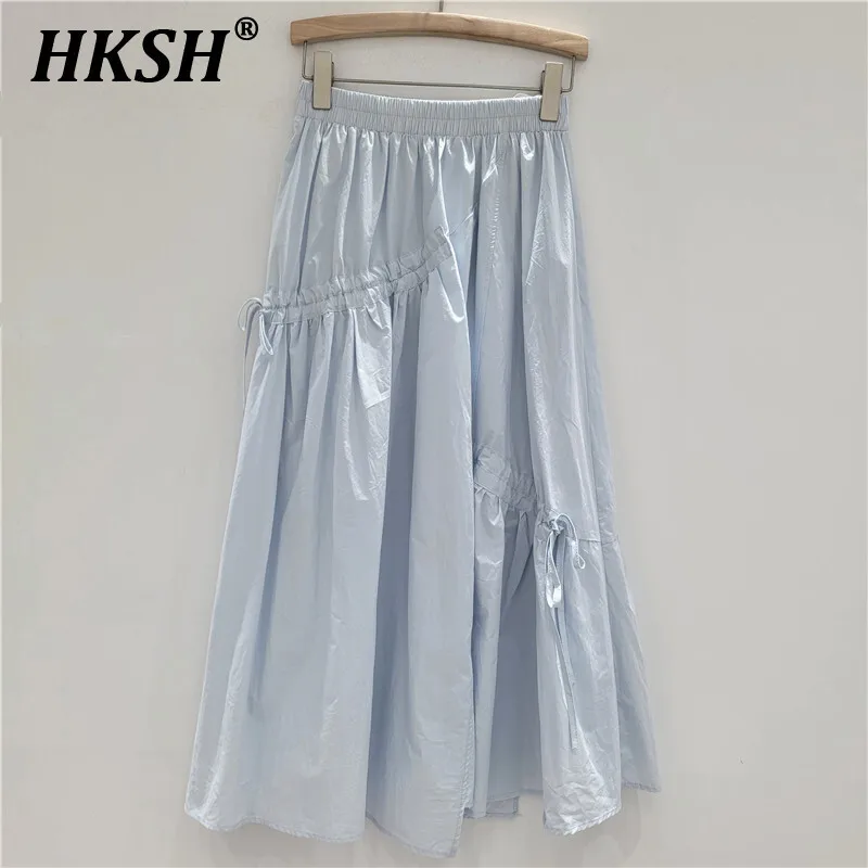 HKSH Irregular Midi Skirt Women New Spring Summer New Temperament Elastic Waist Large Swing Umbrella Skirts Elegant Dress HK4880
HKSH Irregular Midi Skirt Women New Spring Summer New Temperament Elastic Waist Large Swing Umbrella Skirts Elegant Dress HK4880