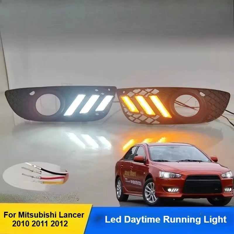 For Mitsubishi Lancer 2010 2011 2012 Daytime Running Light Led Flowing Turn Signal Front Fog Lamp Modification Accessories
For Mitsubishi Lancer 2010 2011 2012 Daytime Running Light Led Flowing Turn Signal Front Fog Lamp Modification Accessories