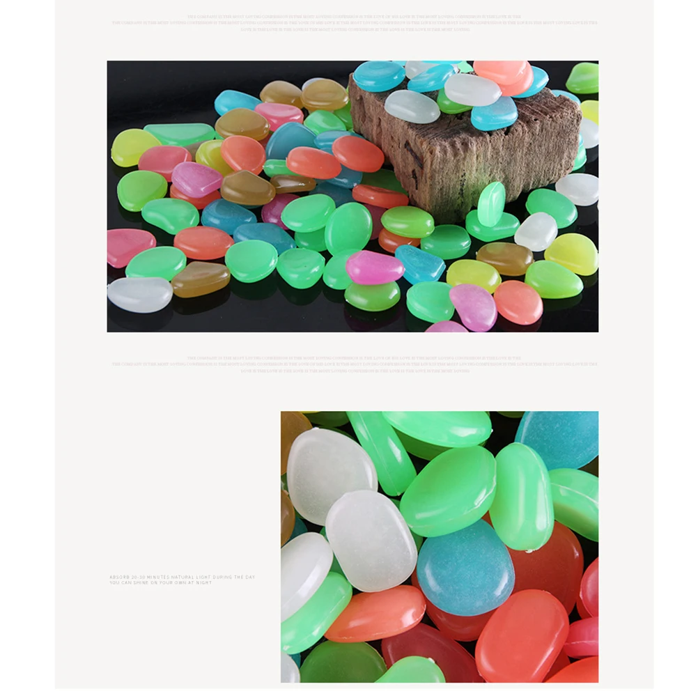 50 Pcs Night Glow Pebble Stones Luminous Decorative Rocks for Fish Tank Aquarium Garden Yard Landscaping Cobblestone
50 Pcs Night Glow Pebble Stones Luminous Decorative Rocks for Fish Tank Aquarium Garden Yard Landscaping Cobblestone