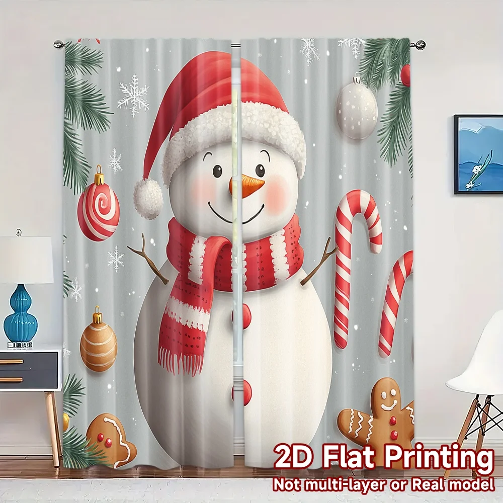 2pcs,Curtains Cute Snowman Christmas Holiday Fashionable Popular Curtains Semi-Sheer Curtains Decorations Suitable for Bedroom,
2pcs,Curtains Cute Snowman Christmas Holiday Fashionable Popular Curtains Semi-Sheer Curtains Decorations Suitable for Bedroom,