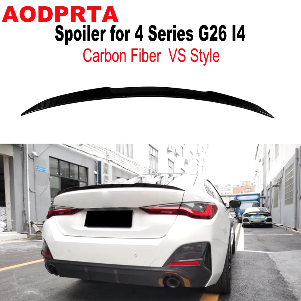 Carbon Fiber Rear Boot Trunk Wing Spoiler Ducktail For BMW 4 Series G26 i4 430i Gran Coupe 2021-2026
Carbon Fiber Rear Boot Trunk Wing Spoiler Ducktail For BMW 4 Series G26 i4 430i Gran Coupe 2021-2026