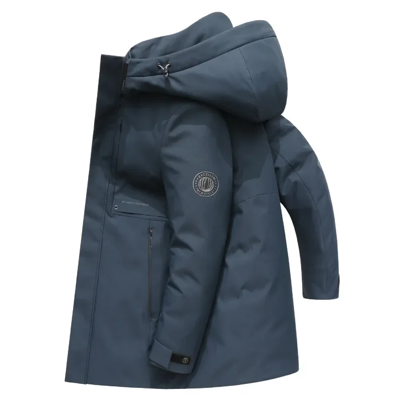 Men's Mid Length Hooded Down Jacket 2023 Winter New Thickened High-end Fashion Versatile
Men's Mid Length Hooded Down Jacket 2023 Winter New Thickened High-end Fashion Versatile