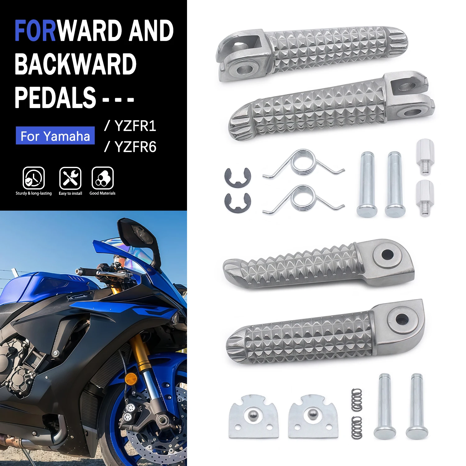 Accessories Moto For Yamaha YZFR1 2002-2011 YZFR6 2003 2004 2005 2006 2007 2009-2012 YZF R1 R6 Front Rear Footrests Foot peg
Accessories Moto For Yamaha YZFR1 2002-2011 YZFR6 2003 2004 2005 2006 2007 2009-2012 YZF R1 R6 Front Rear Footrests Foot peg