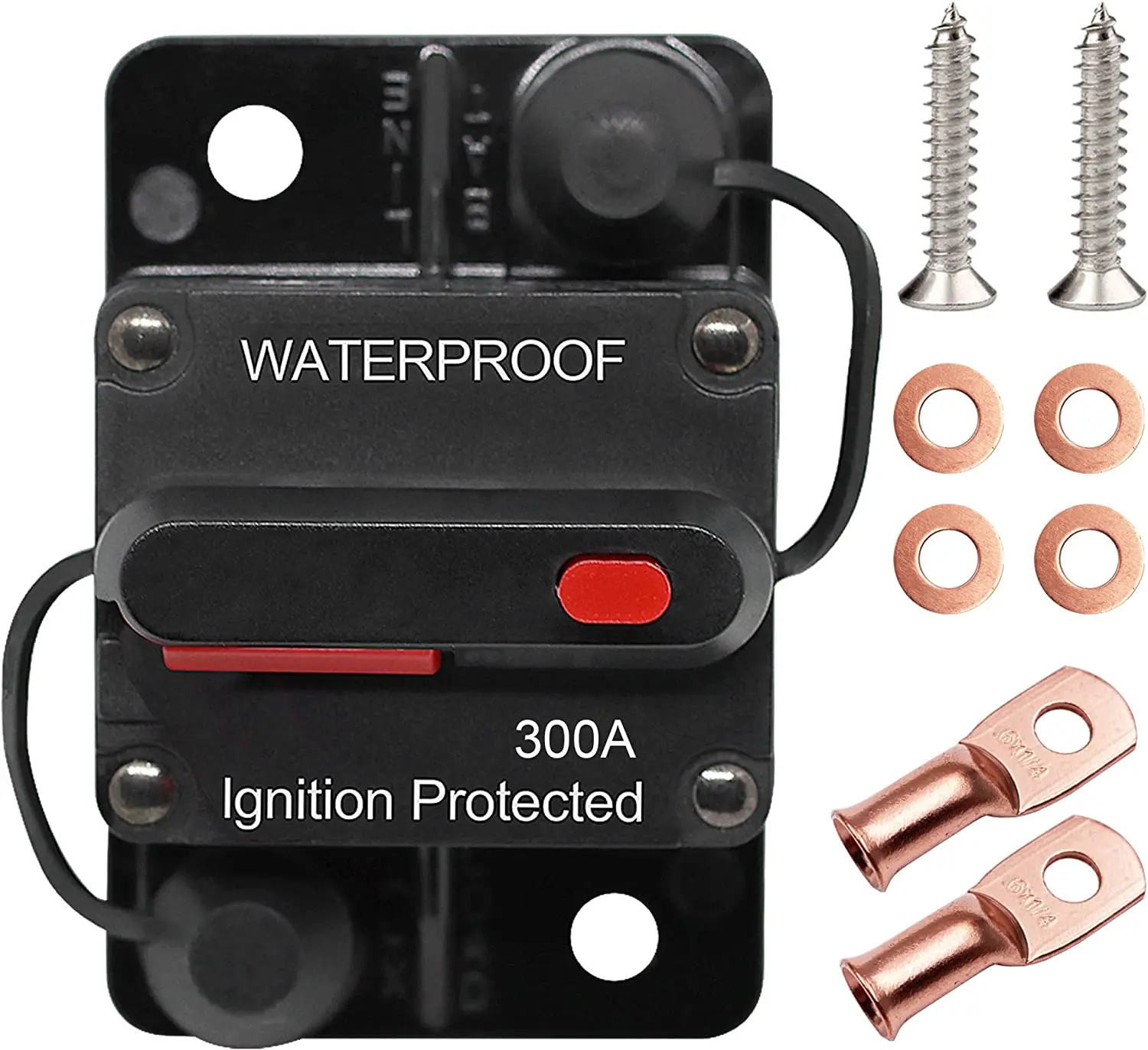 Circuit breaker manual reset, suitable for car marine engine marine ATV, audio system fuse, 12V-48VDC, waterproof
Circuit breaker manual reset, suitable for car marine engine marine ATV, audio system fuse, 12V-48VDC, waterproof