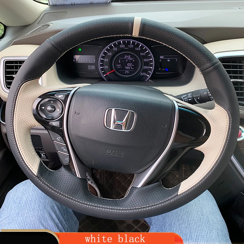 Чехол рулевого колеса для Honda Accord 2010-2023 Odyssey 2015-2021, аксессуары для салона автомобиля из натуральной кожи, белый
Чехол рулевого колеса для Honda Accord 2010-2023 Odyssey 2015-2021, аксессуары для салона автомобиля из натуральной кожи, белый