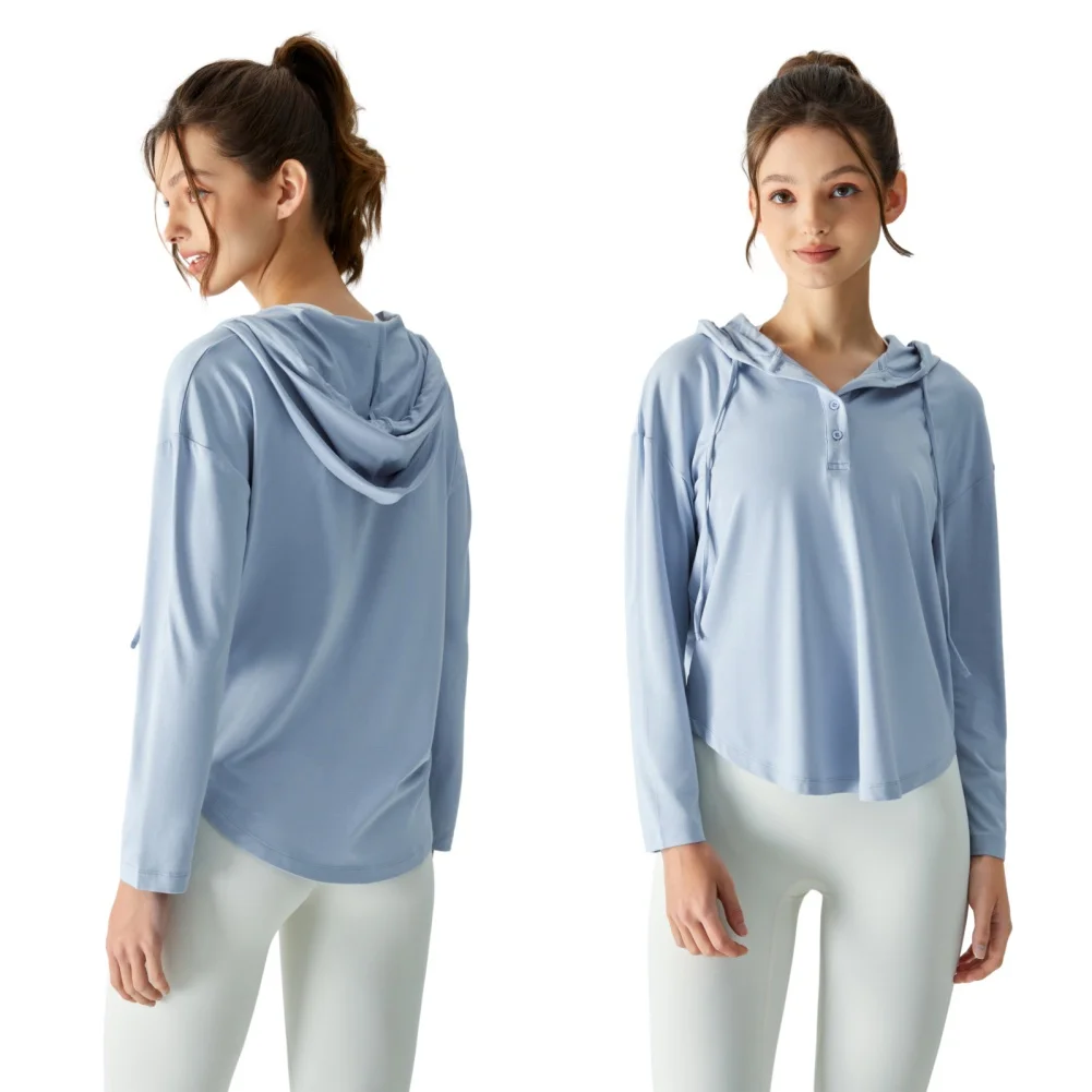 Women's smock Hooded design Women's Sports Top Women's breathable quick drying clothes Long sleeved Versatile Fashion
Women's smock Hooded design Women's Sports Top Women's breathable quick drying clothes Long sleeved Versatile Fashion
