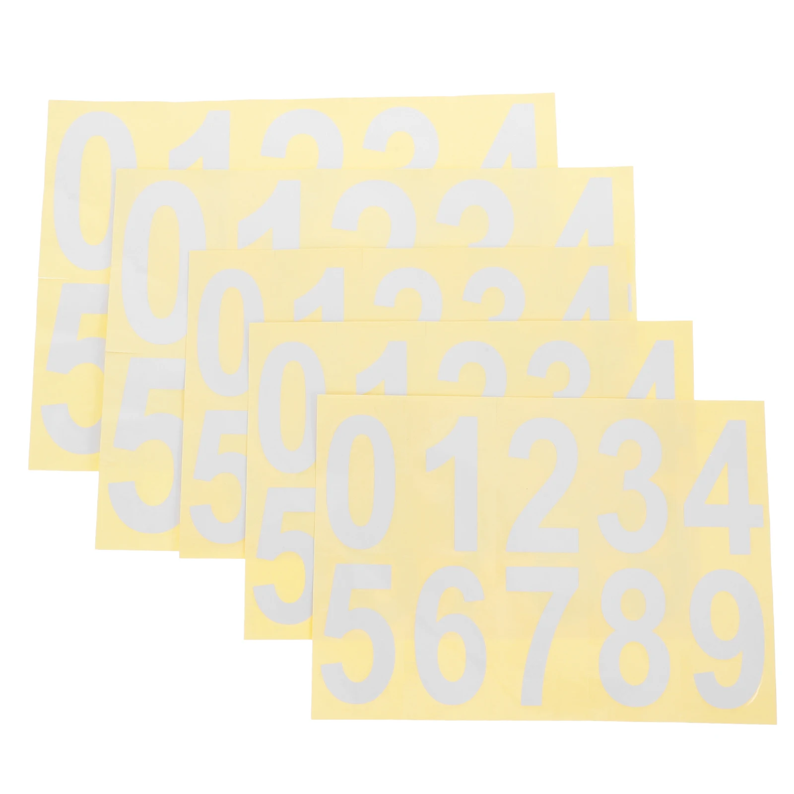5pcs Reflective Number Stickers Waterproof Mailbox House Numbers Self Adhesive Film Address Identification 0-9 for Envelope
5pcs Reflective Number Stickers Waterproof Mailbox House Numbers Self Adhesive Film Address Identification 0-9 for Envelope