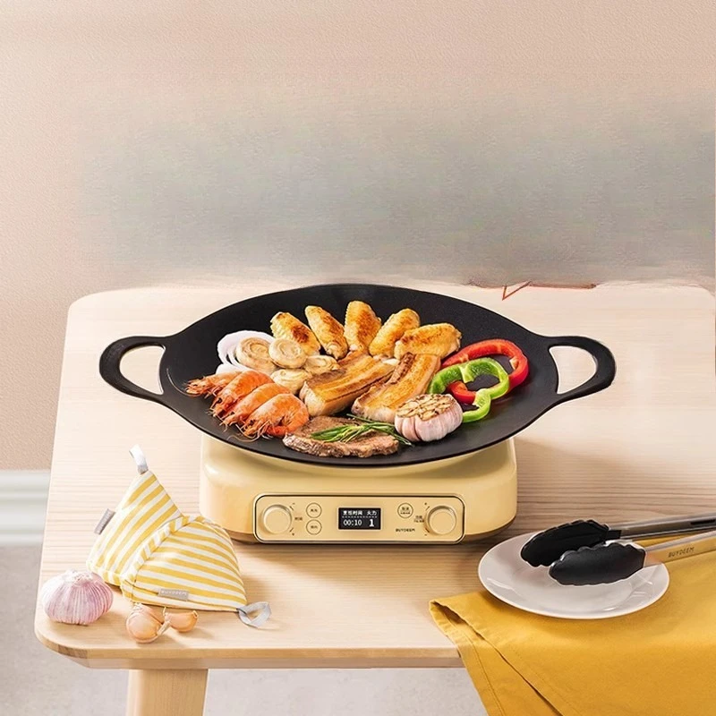 Barbecue pot Household barbecue plate Korean outdoor camping non-stick pan Fried meat plate
Barbecue pot Household barbecue plate Korean outdoor camping non-stick pan Fried meat plate