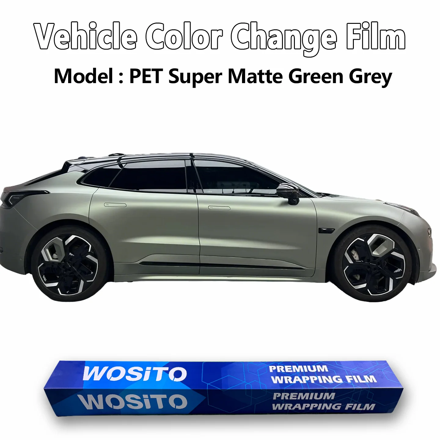 PET Satin Green Grey Car Wrap Film Matte Vinyl Roll Automotive Color Change Full Body Scratch Resistant Bubble Free Factory Dire
PET Satin Green Grey Car Wrap Film Matte Vinyl Roll Automotive Color Change Full Body Scratch Resistant Bubble Free Factory Dire