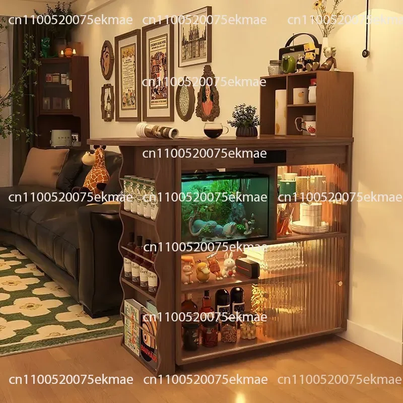 Bar Table Integrated Retractable Rotating Home Living Room Sofa Partition Cabinet Retro Walnut Solid Wood Narrow Island Table
Bar Table Integrated Retractable Rotating Home Living Room Sofa Partition Cabinet Retro Walnut Solid Wood Narrow Island Table